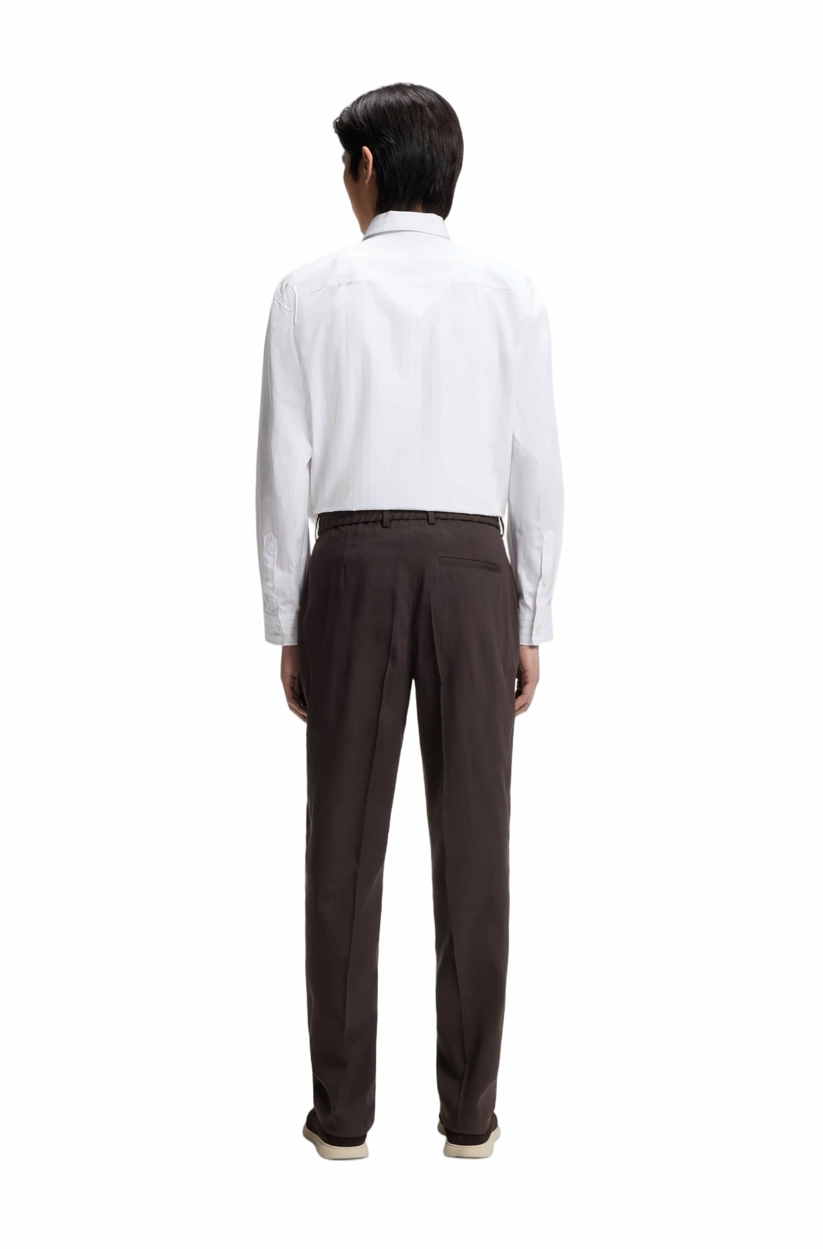 P Perin Tapered Fit Mid Trousers
