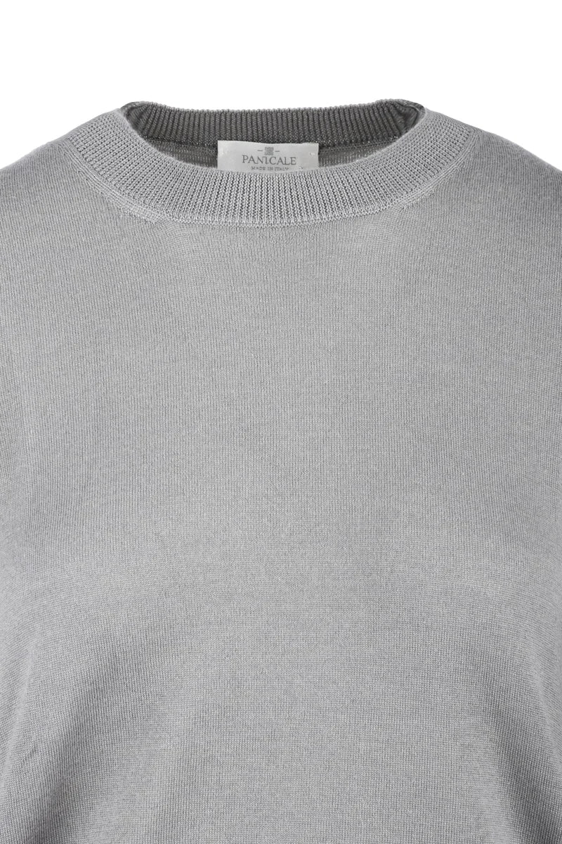 Under Jacket Sweater Wool Silk - Grey