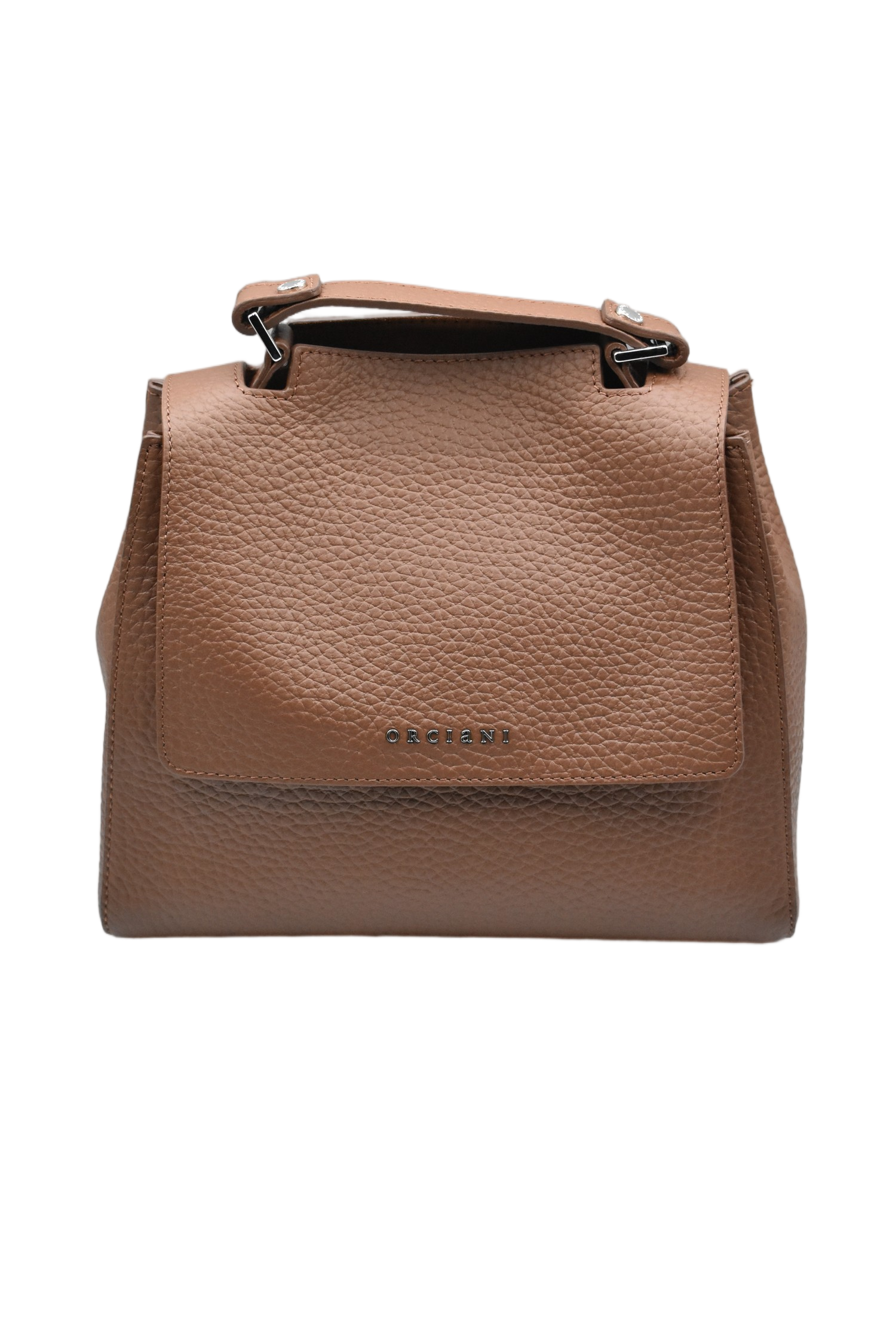 Iconic Small Sveva Handbag In Bruciato With Customizable Pocket