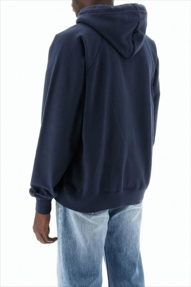 Relaxed Fit Cropped Hoodie with Raglan Sleeves