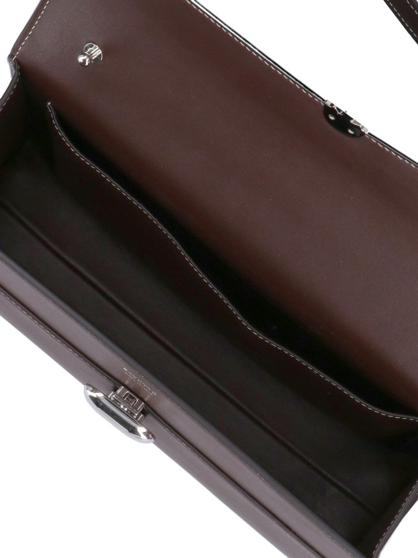 Symmetry 26 Leather Crossbody Bag With Turn-Lock Closure