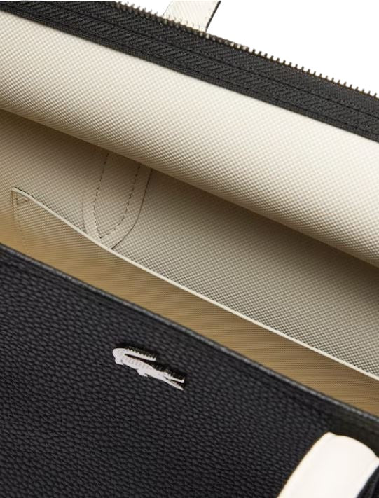 Zip Shoulder Bag with Multiple Compartments