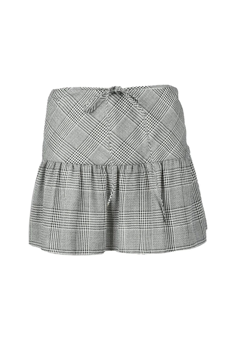 Mini Skirt - Black/White