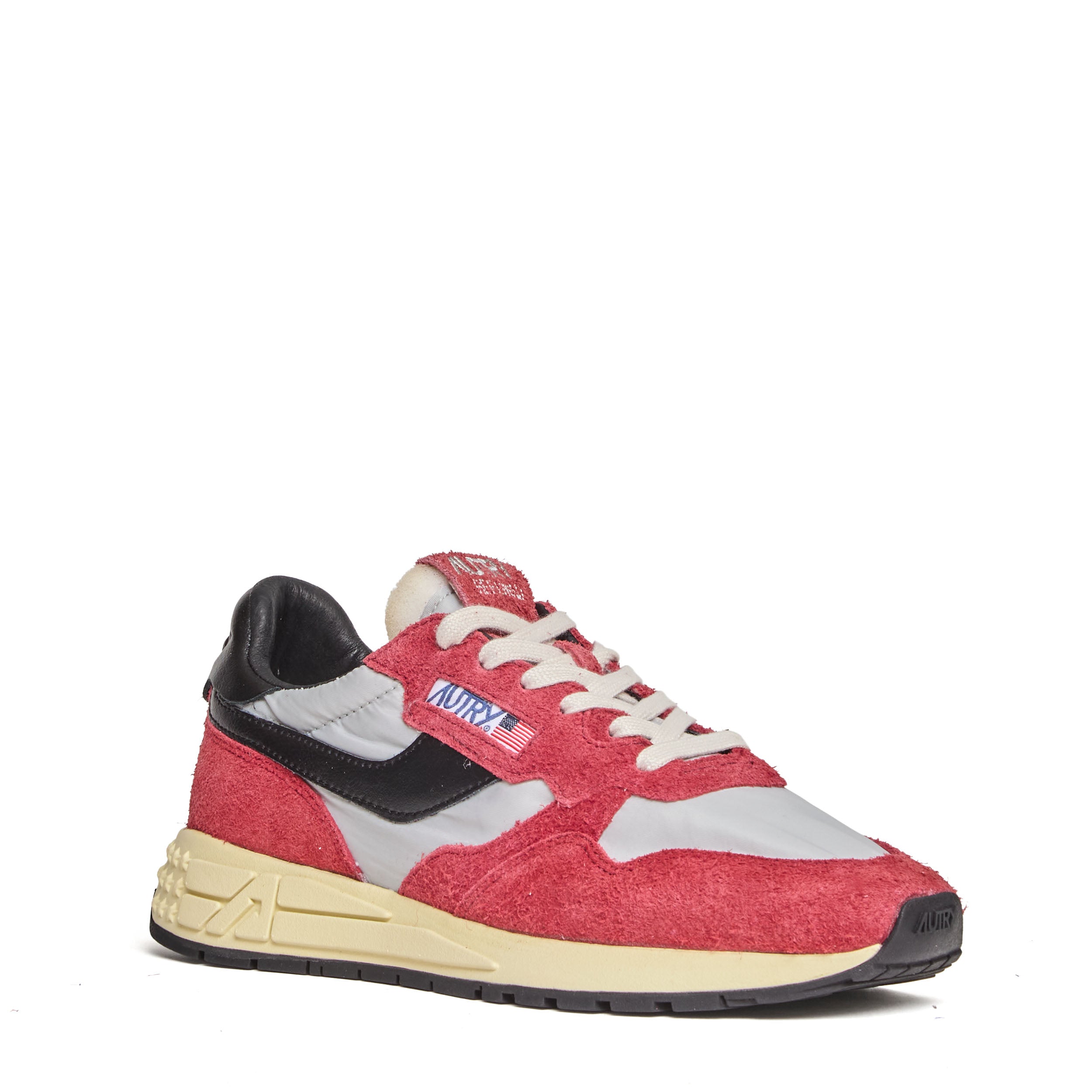 Grey/Bordeaux/Black Reelwind Low Sneakers