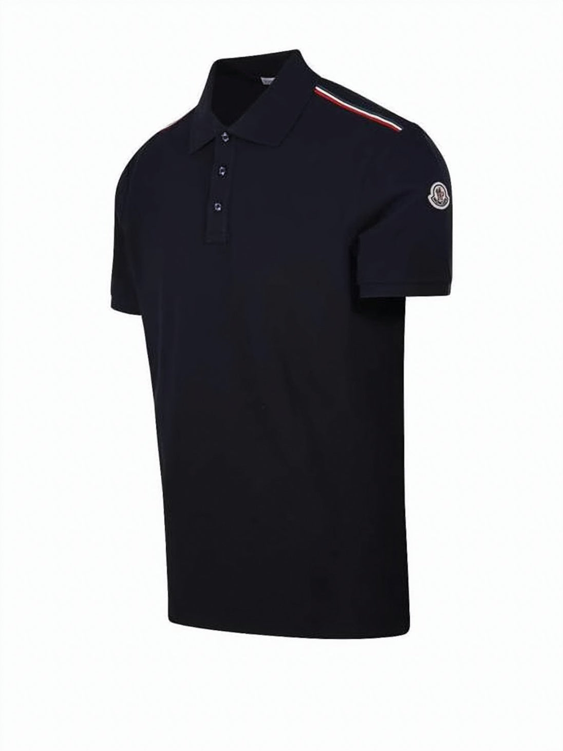 Short-Sleeve Polo Shirt With Contrasting Cuffs And Logo Patch