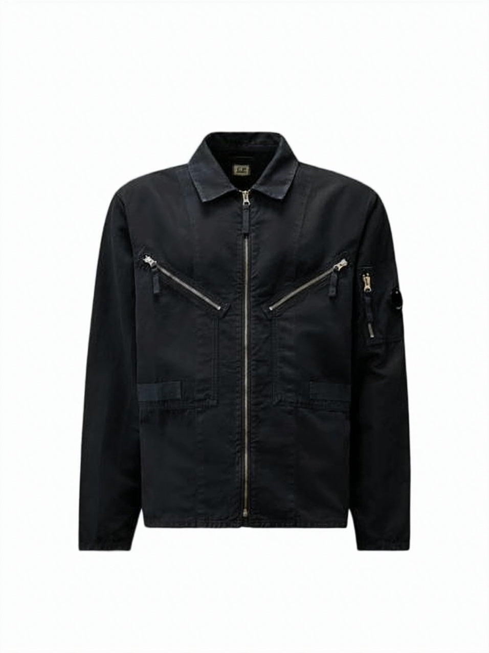 Boxy Black Jacket with Zippered Pockets