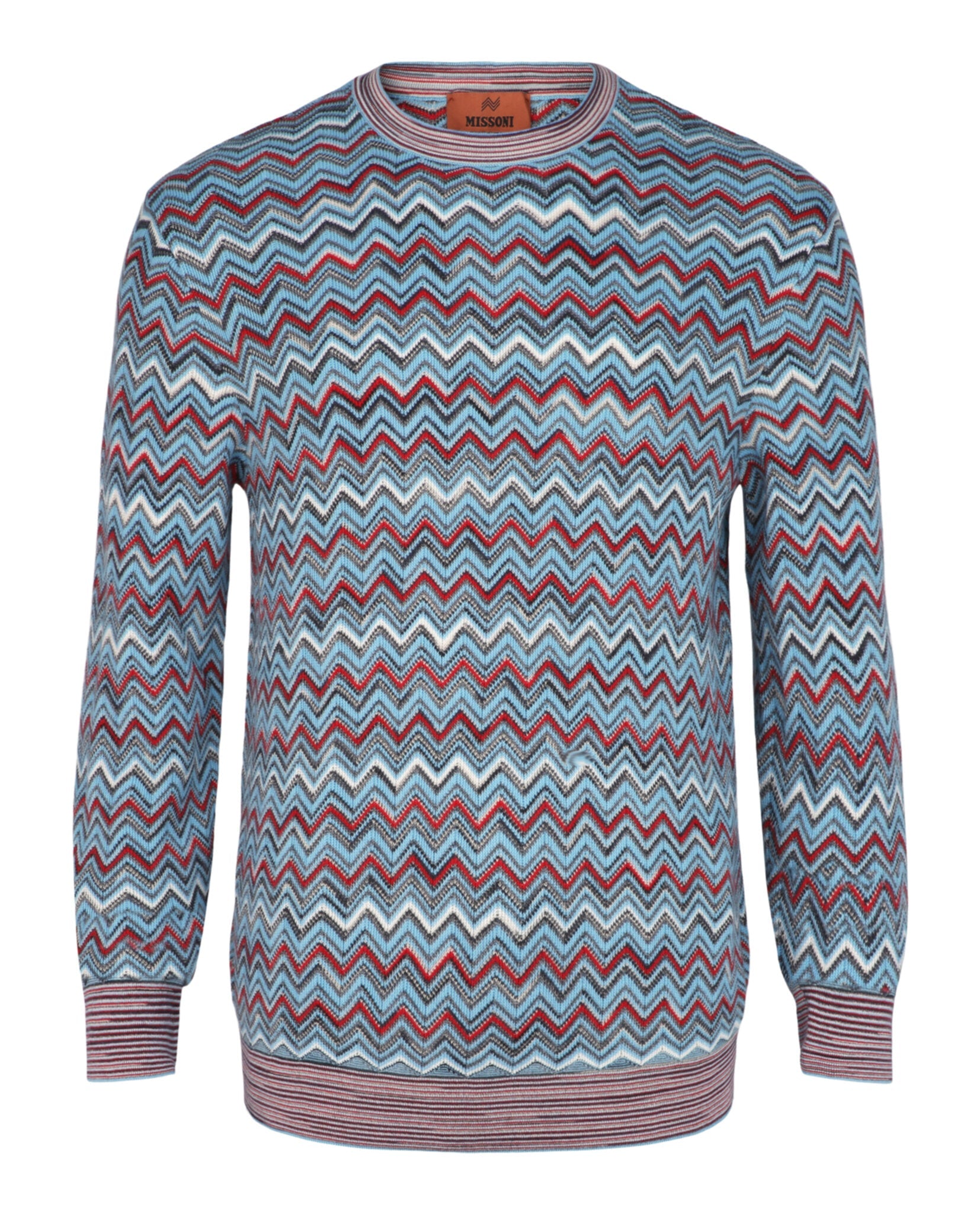 Zig-Zag Pattern Pullover Sweater