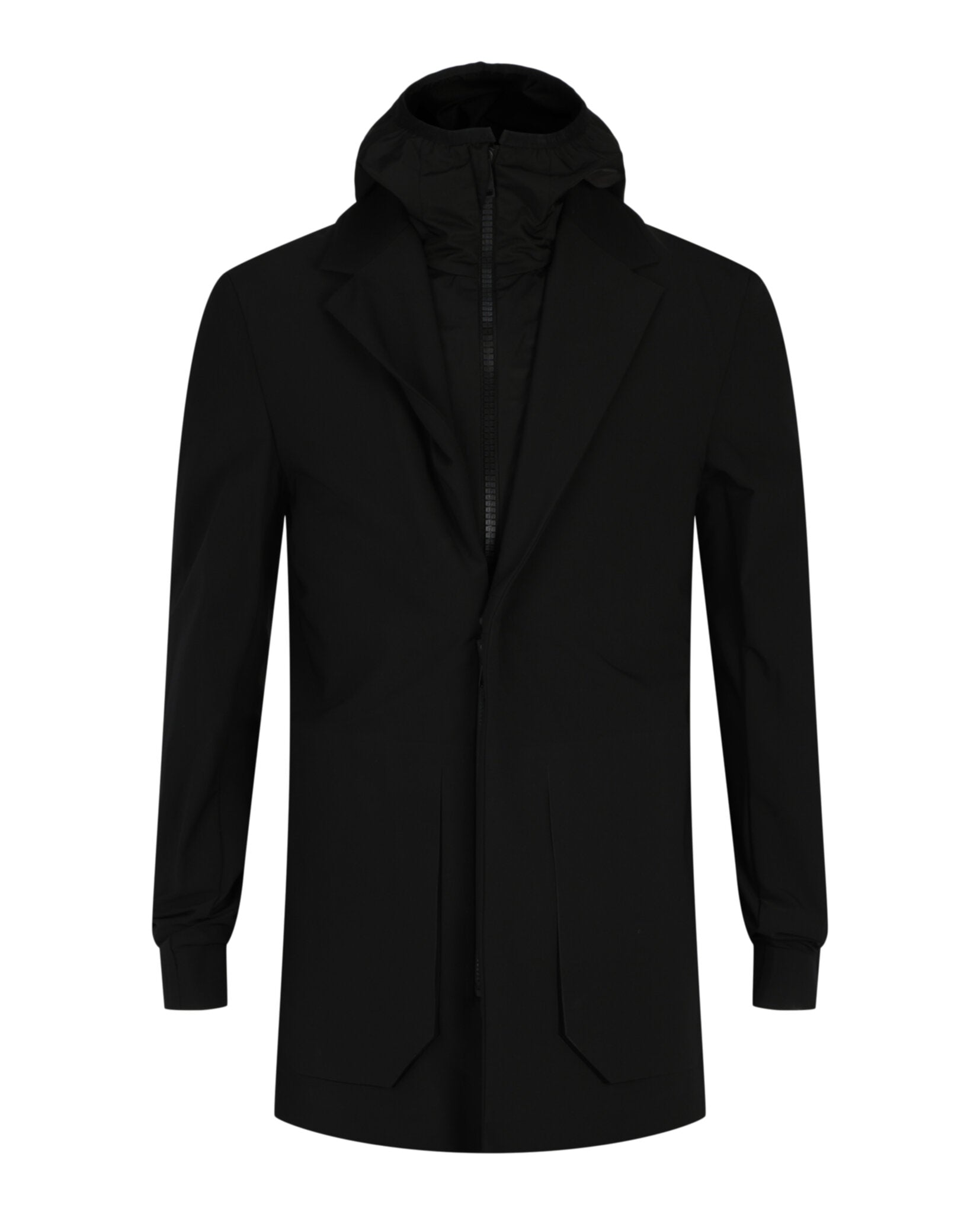 Single-Breasted Layered Blazer