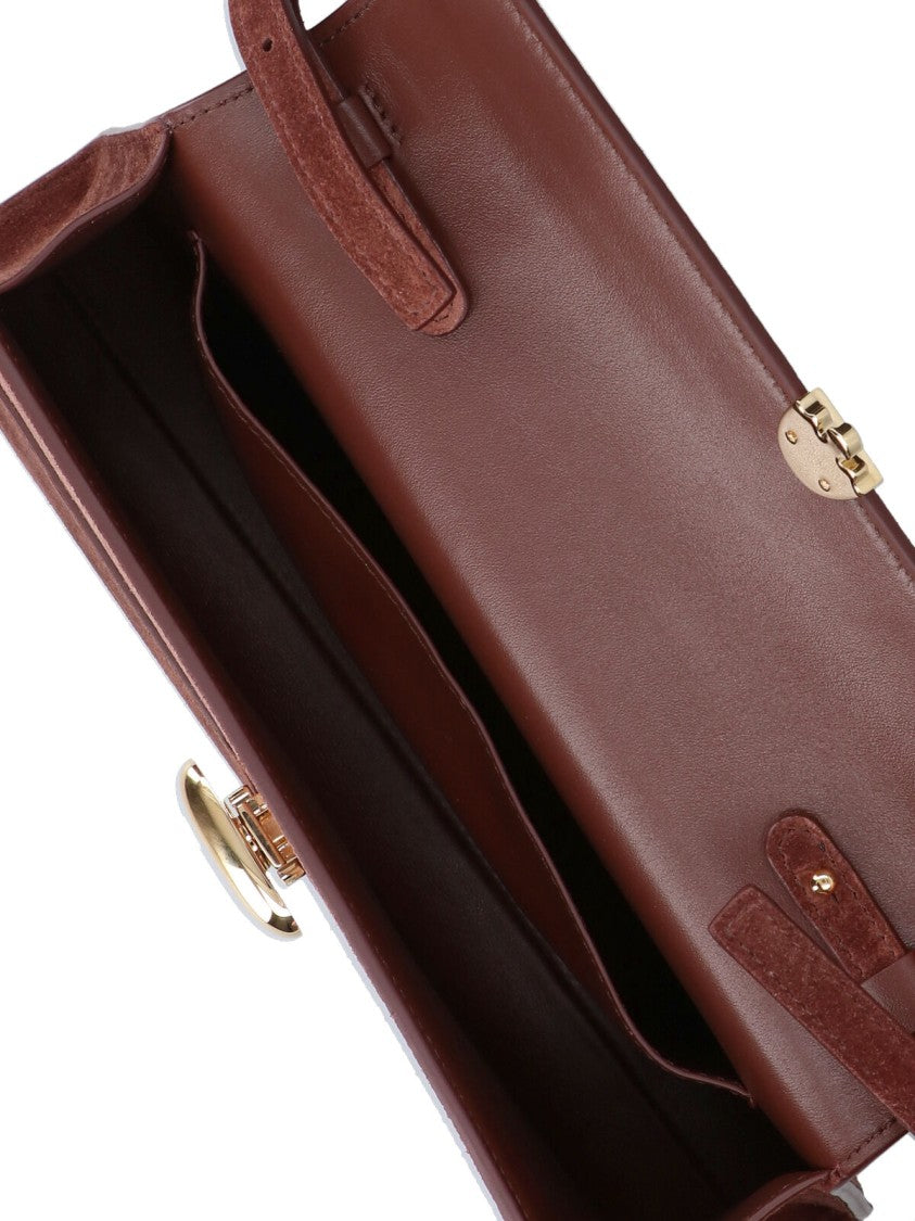 Structured Brown Handbag With Timeless Design