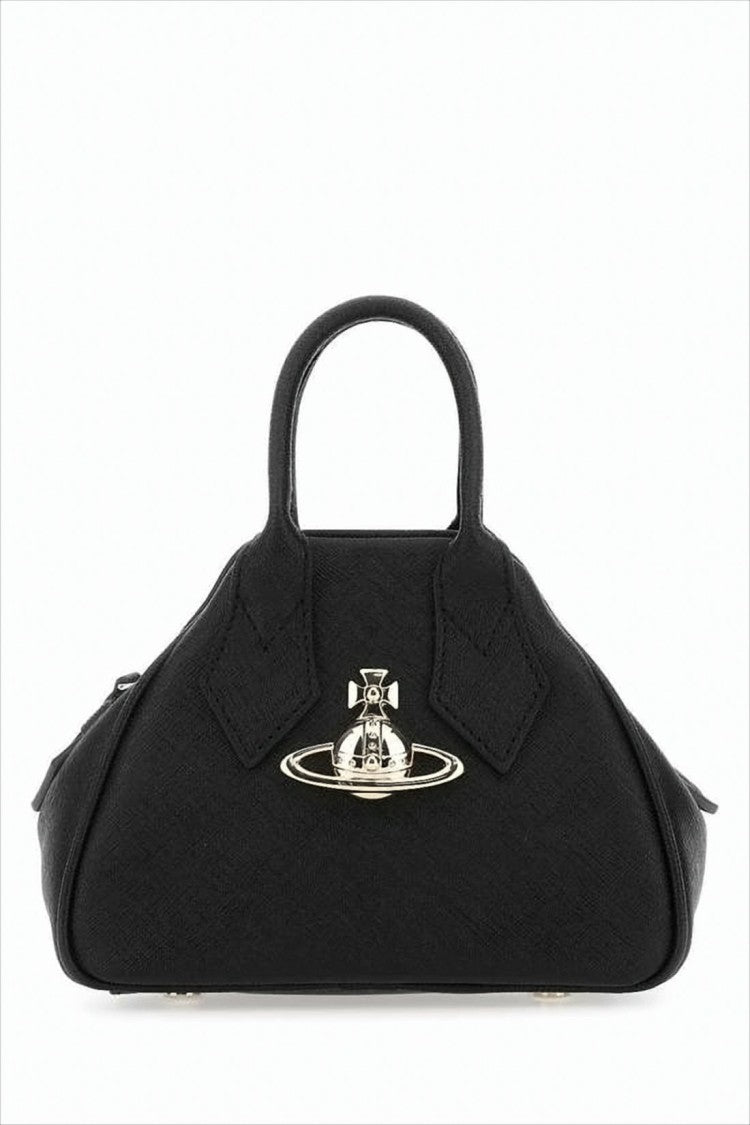 Triangular Silhouette Leather Tote Bag