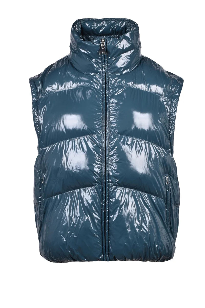 Shiny Down Jacket - Green