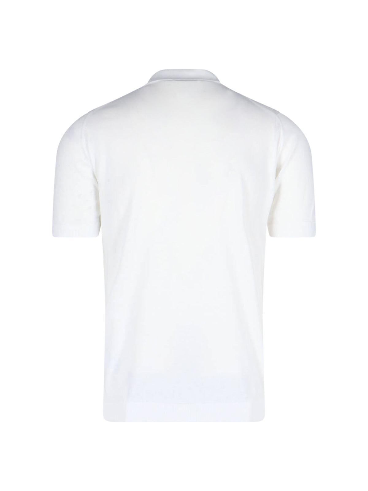 White Adrian Sea Island Cotton Polo