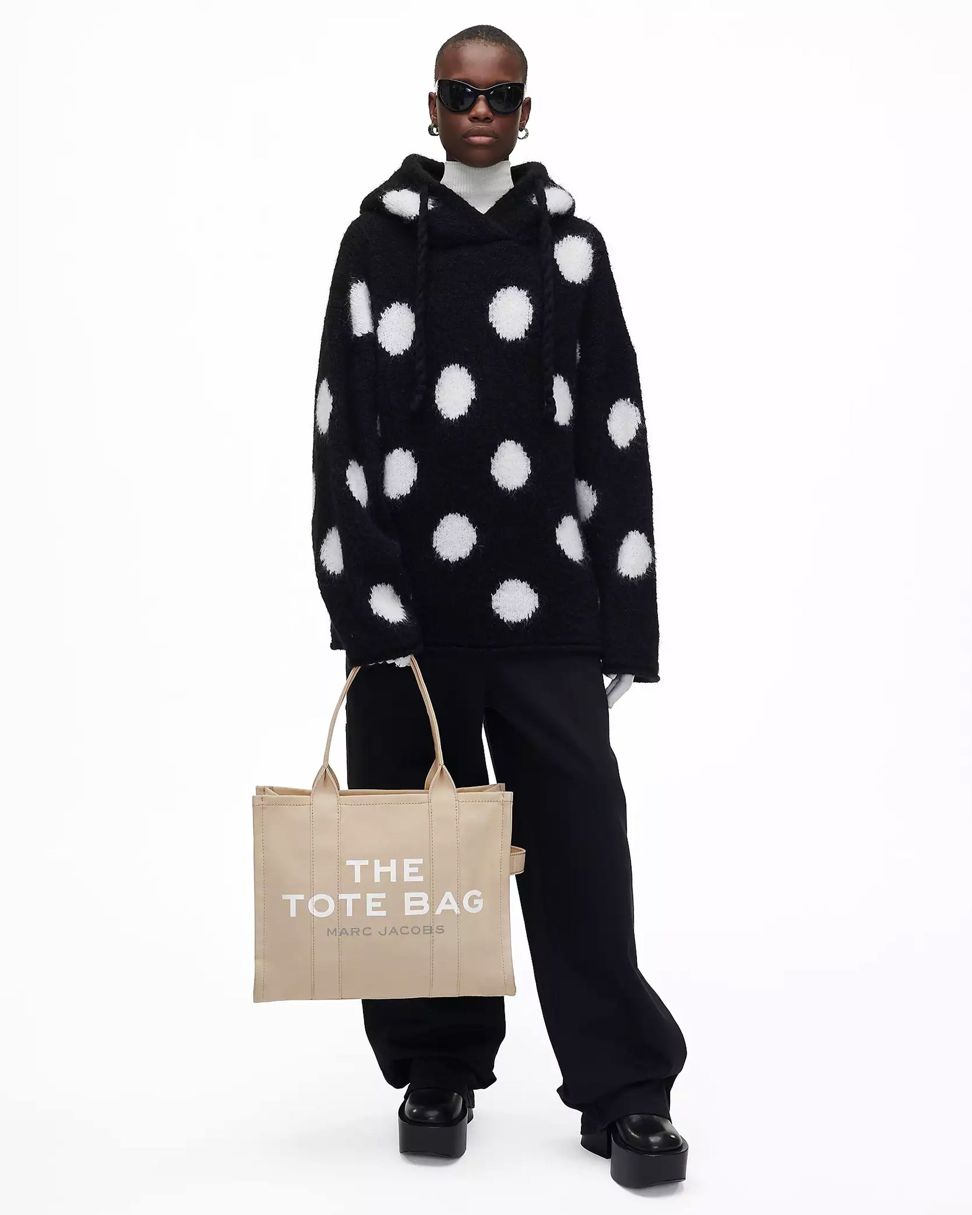 Beige The Large Tote Bag Shoulder Bag