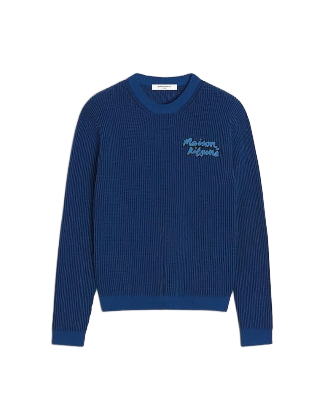 Textured Knit Sweater with Ribbed Cuffs