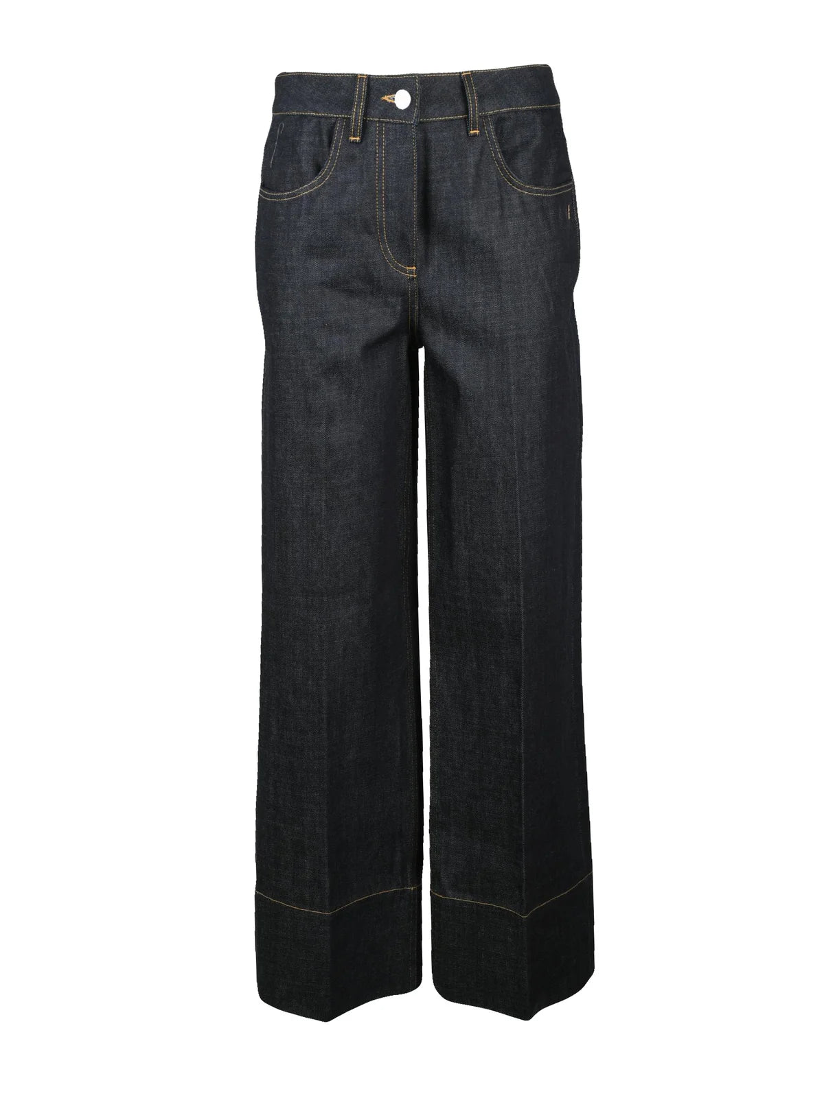 Wide Leg Jeans - Night Blue