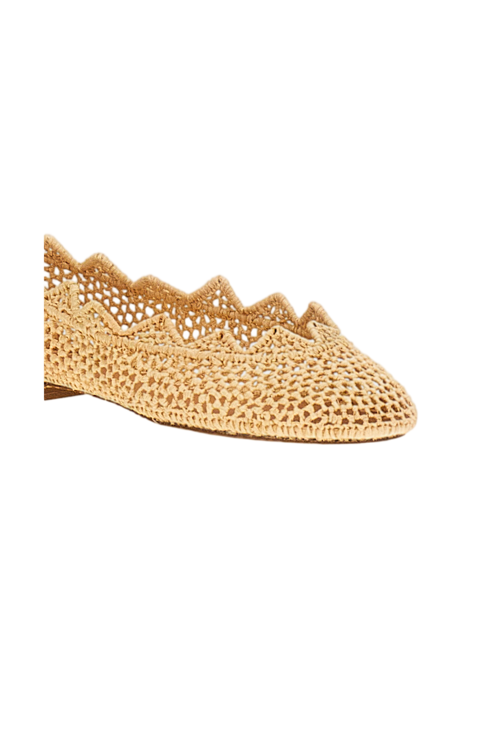 Raffia Ballet Flats