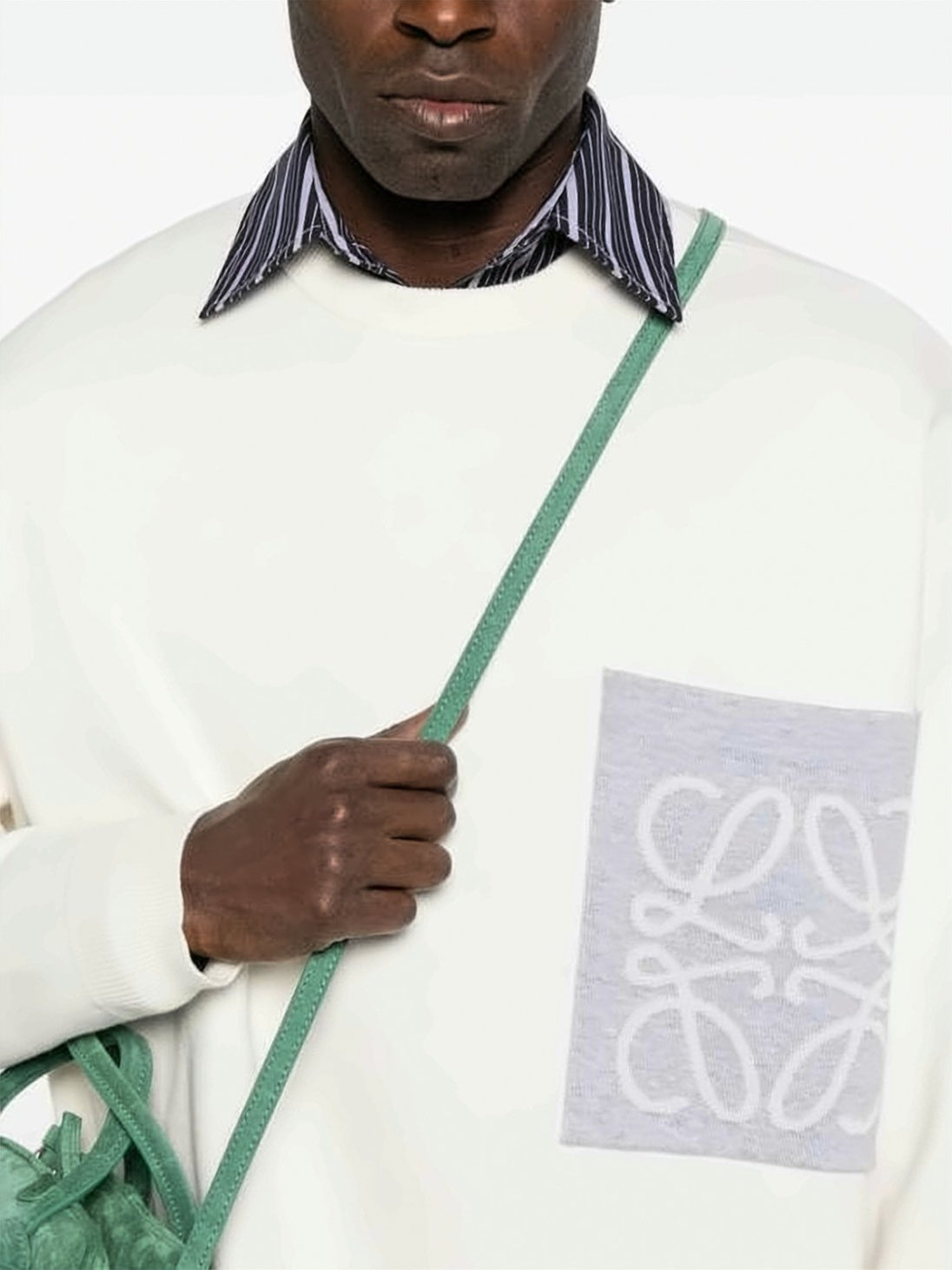 Loewe Cotton Blend Anagram Pocket Sweater