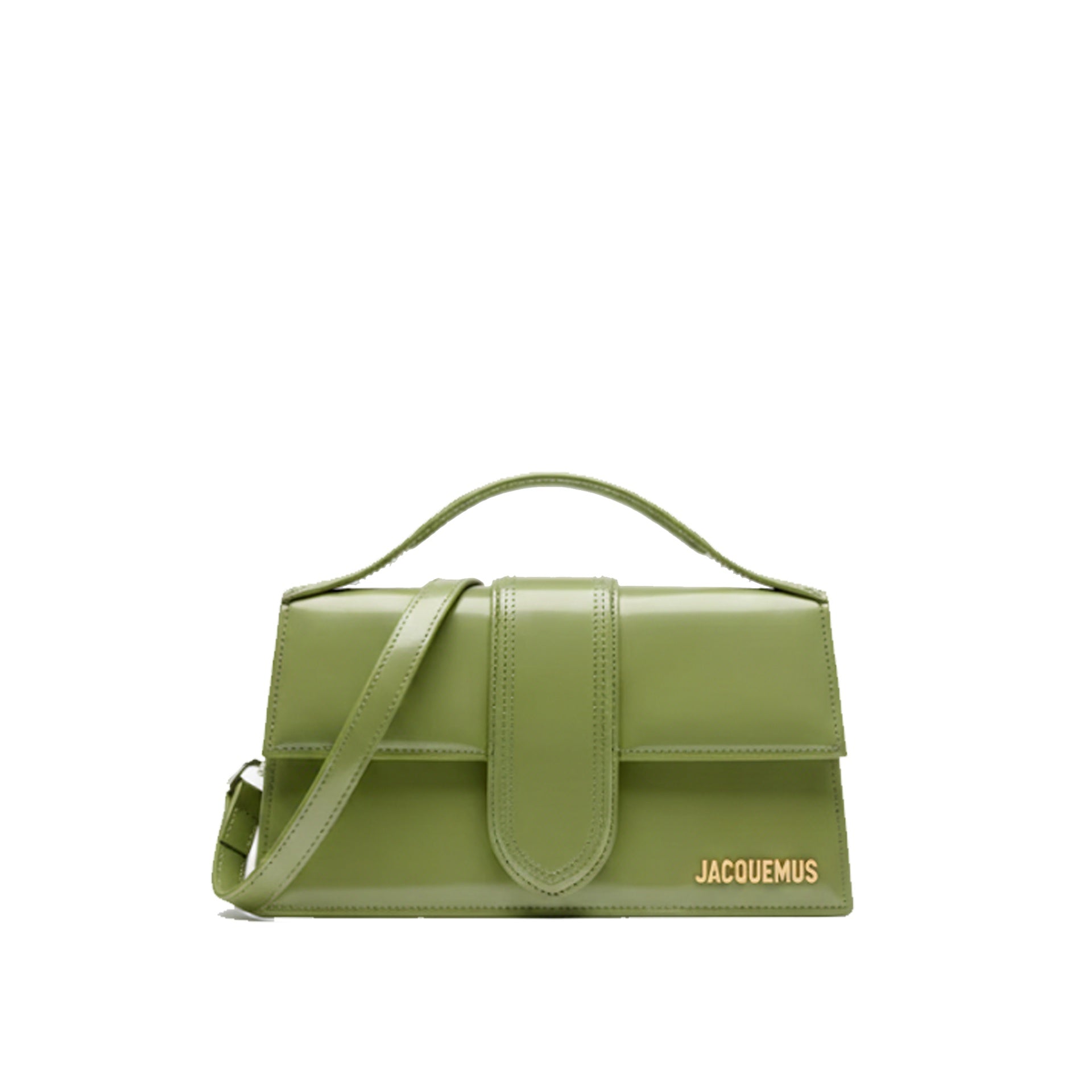 Green Leather Le Bambino Shoulder Bag