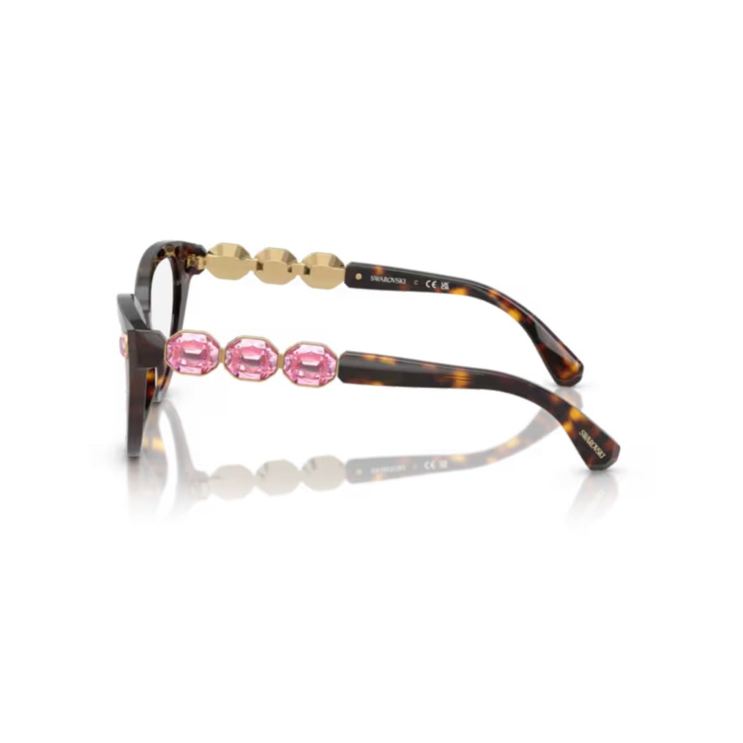 0sk2028 Cat-Eye Tortoiseshell Acetate Eyeglasses