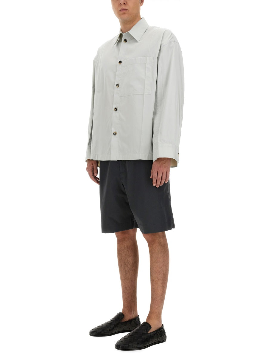Mid-Thigh Length Cotton Shorts with Classic Cut