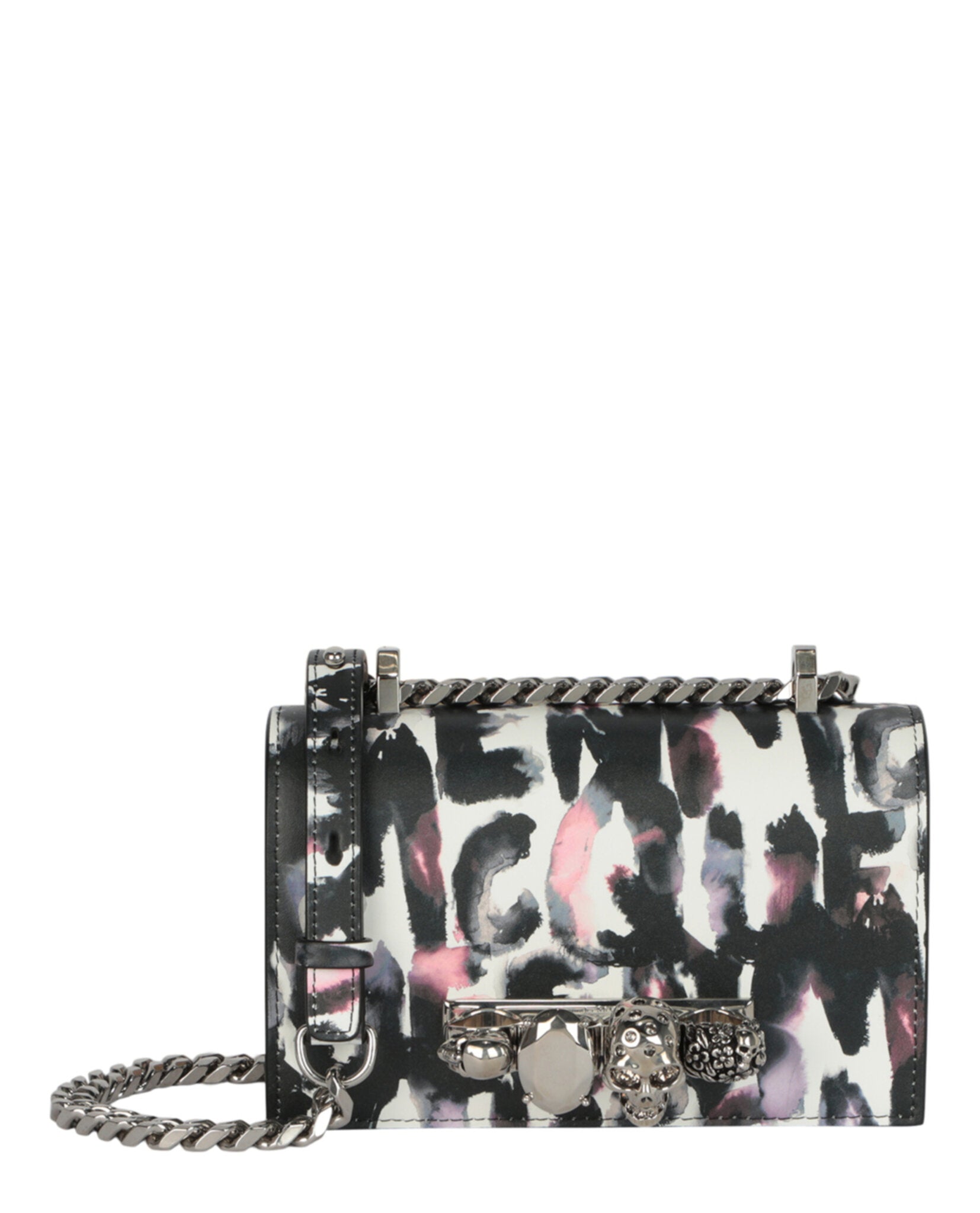 Watercolor Graffiti Jewelled Shoulder Bag