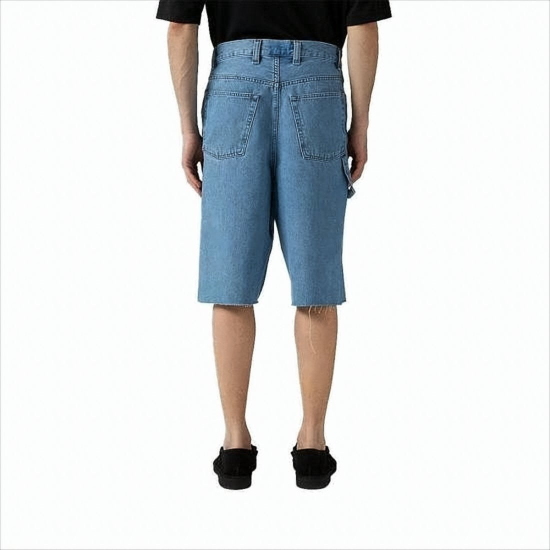 Mid-Length Denim Shorts