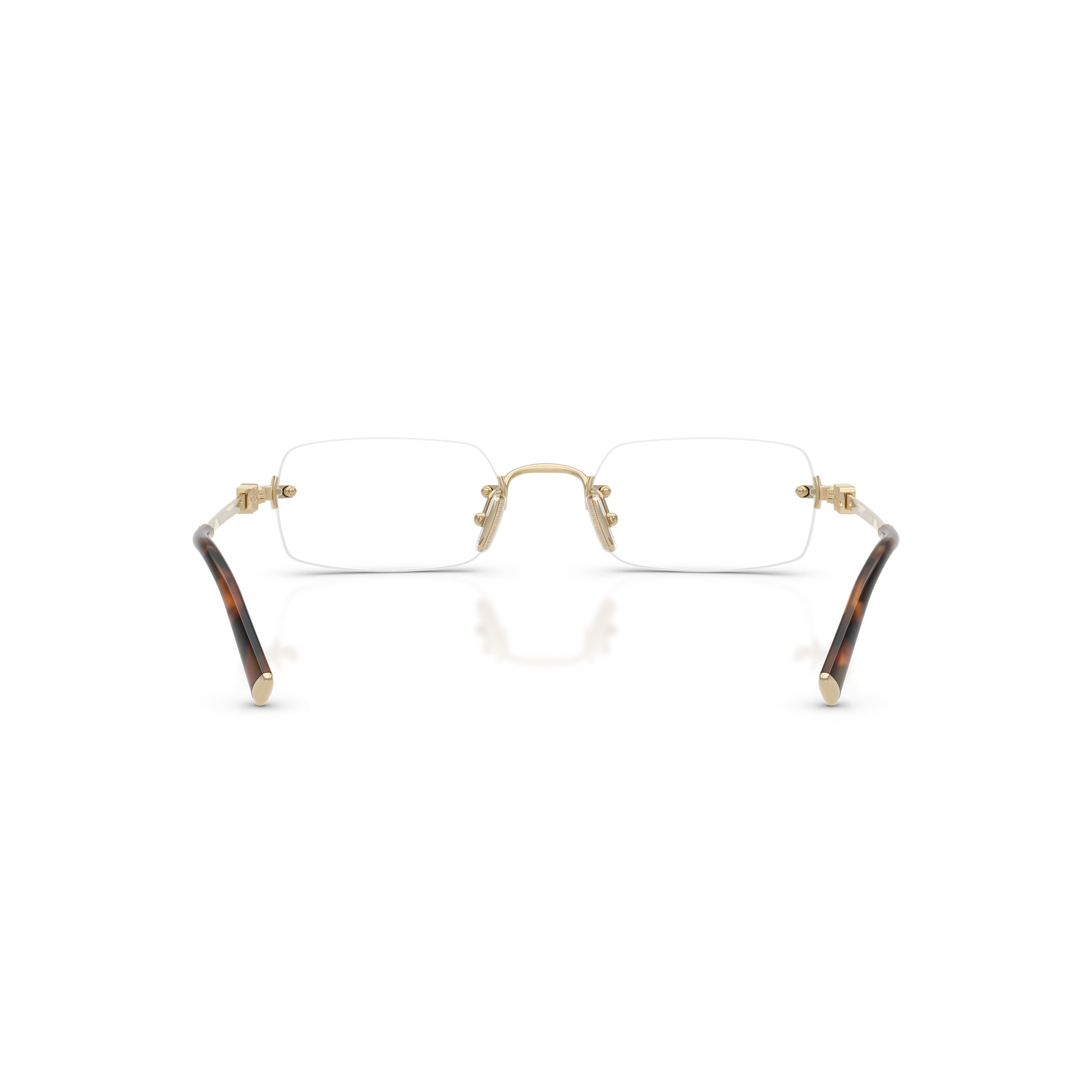 0mu 50yv Rimless Rectangular Eyeglasses