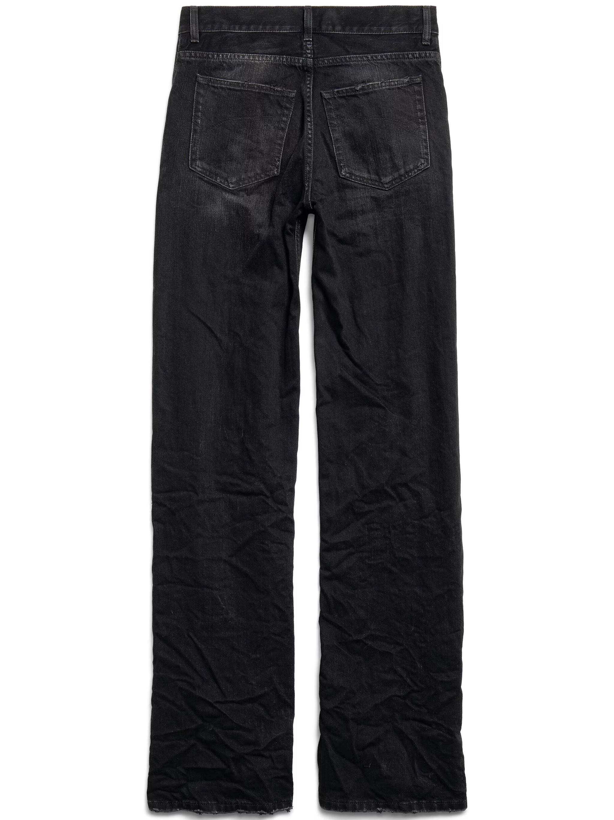Black Wide Leg Relaxed Fit Jeans