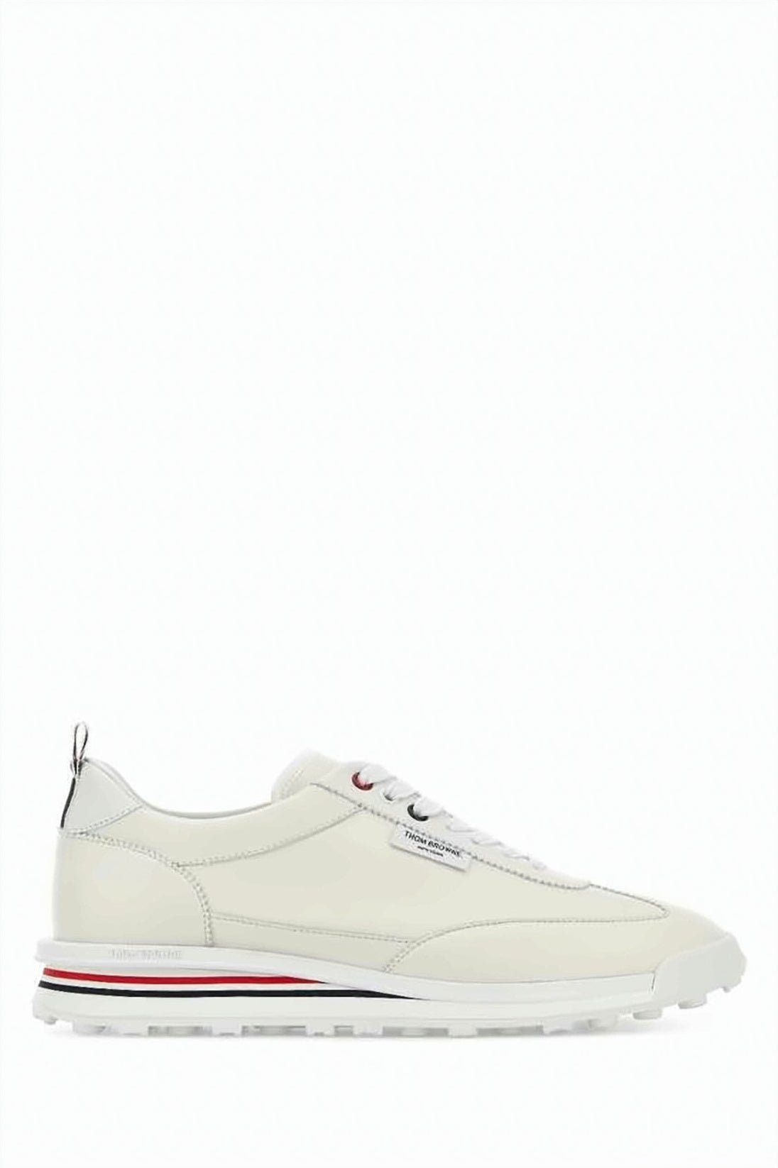 Thom Browne Low-Profile Sneakers in Soft Leather