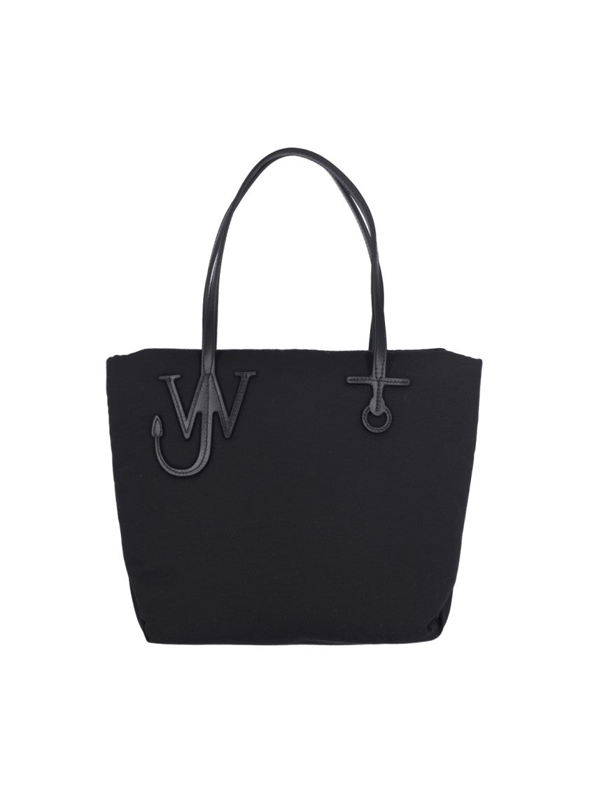 Small "Puffy Anchor" Tote Bag – Black