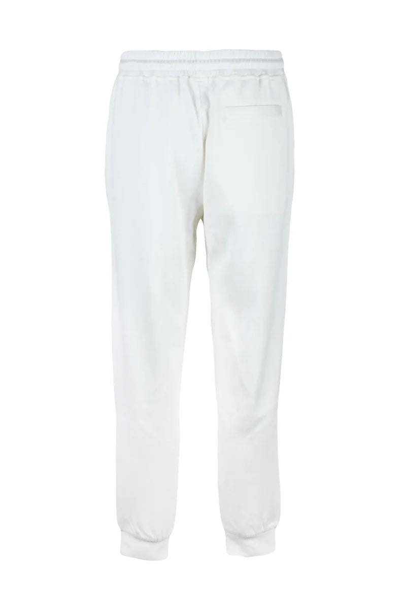 Cotton Stretch Sweatpants - White