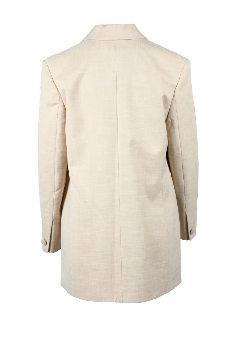 Polyester Viscose Elastane Jacket - Beige