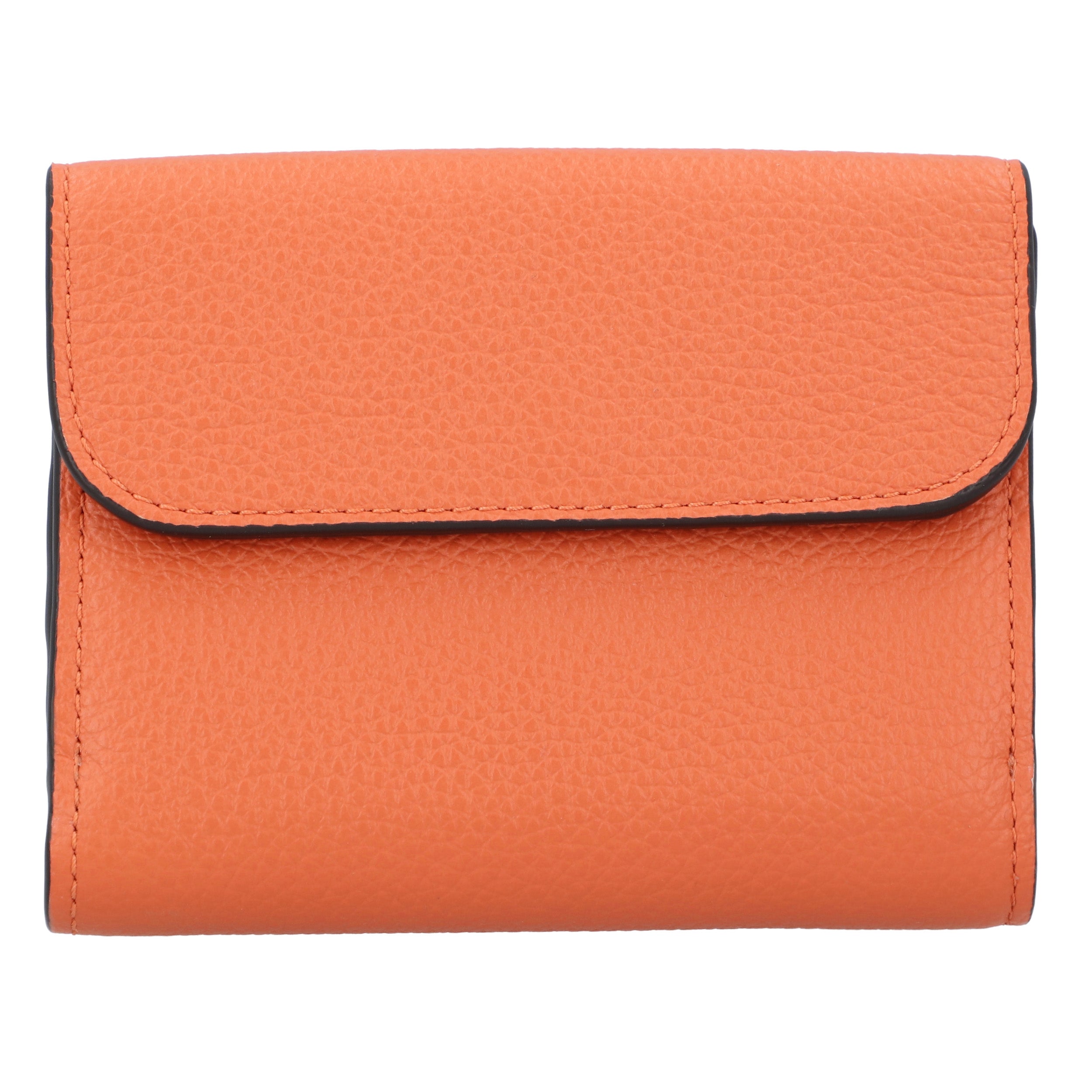 Small Alphabet Tri-Fold Wallet Orange
