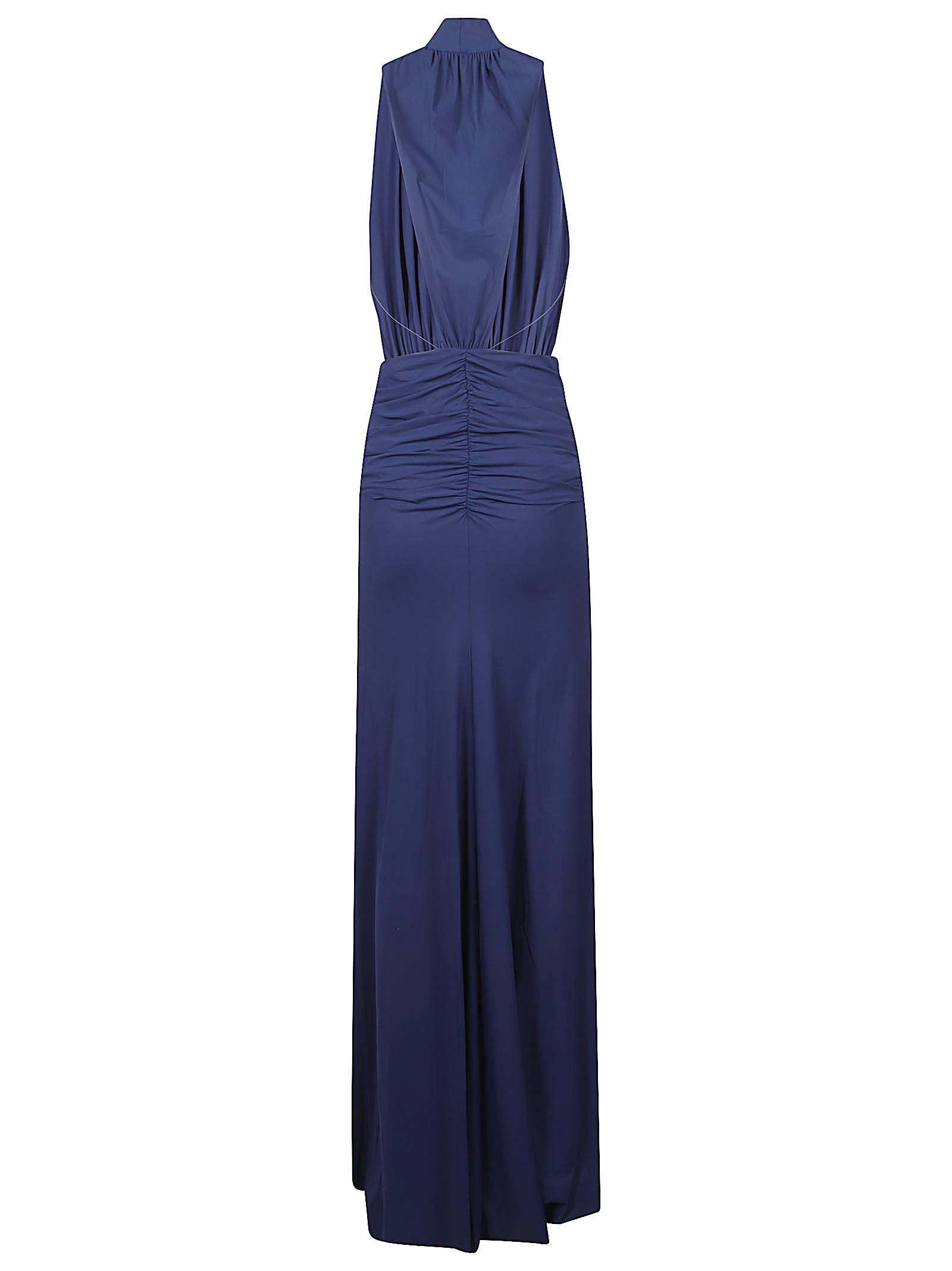 Sleeveless Blue Maxi Dress