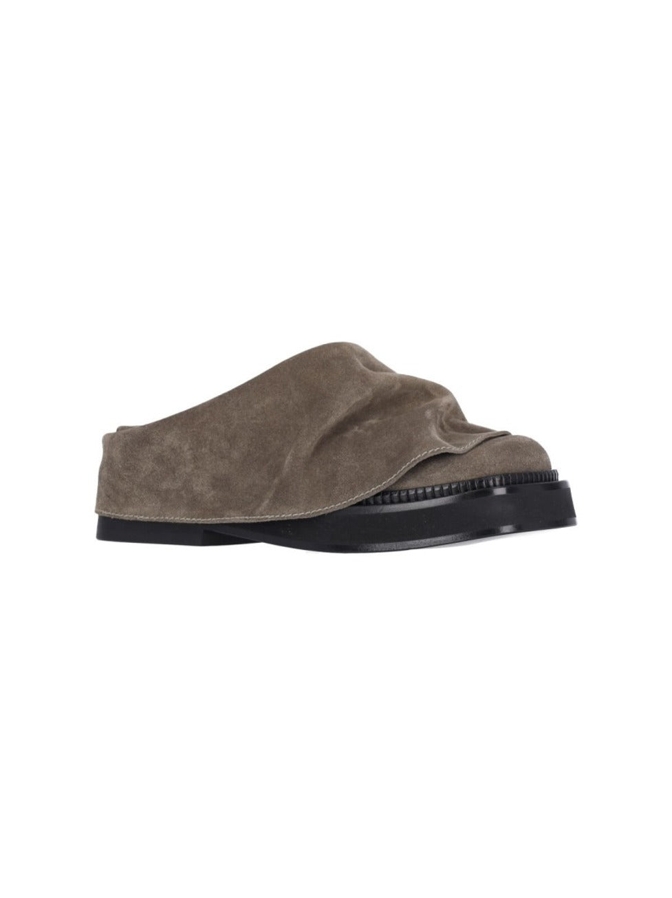 "Mini Robin" Mules – Taupe Suede