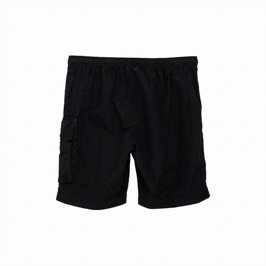 Solid Black Beach Shorts