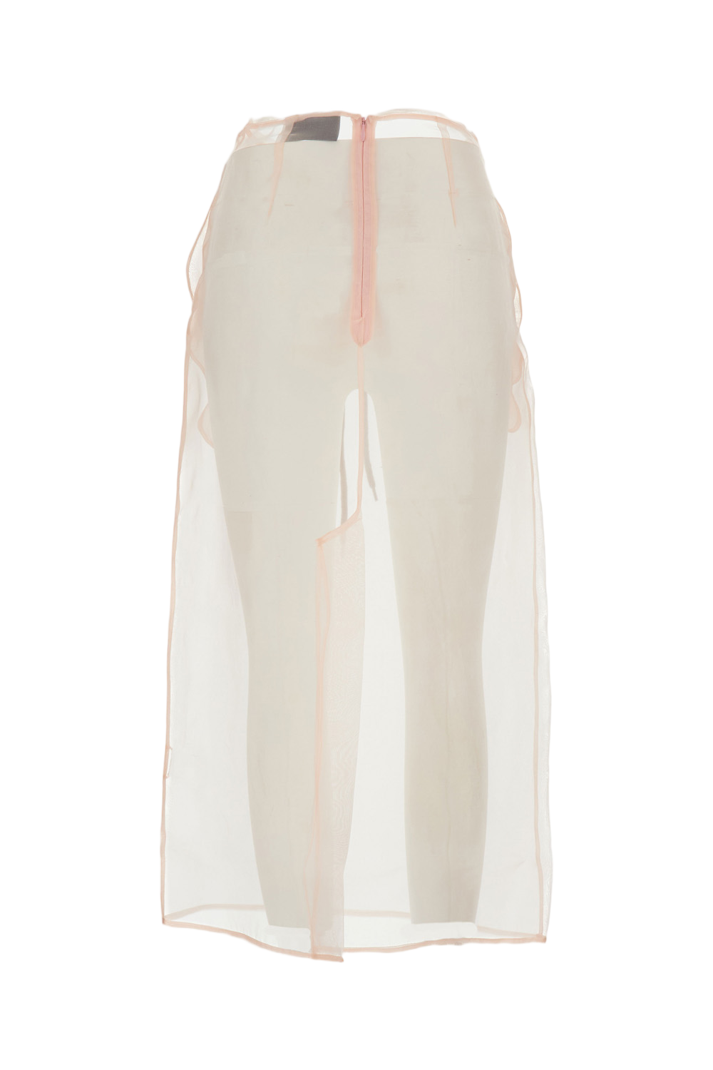 Sheer Column Midi Skirt