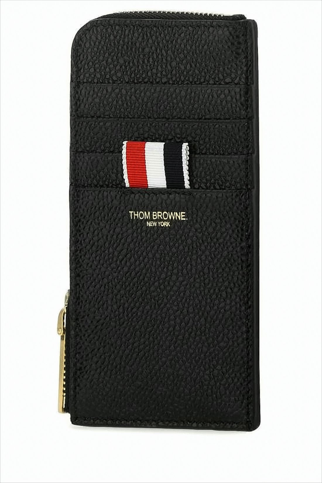 Textured Leather Compact Card Wallet