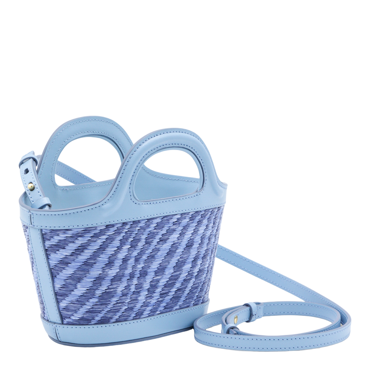 Woven Textured Handbag with Embroidered Detail