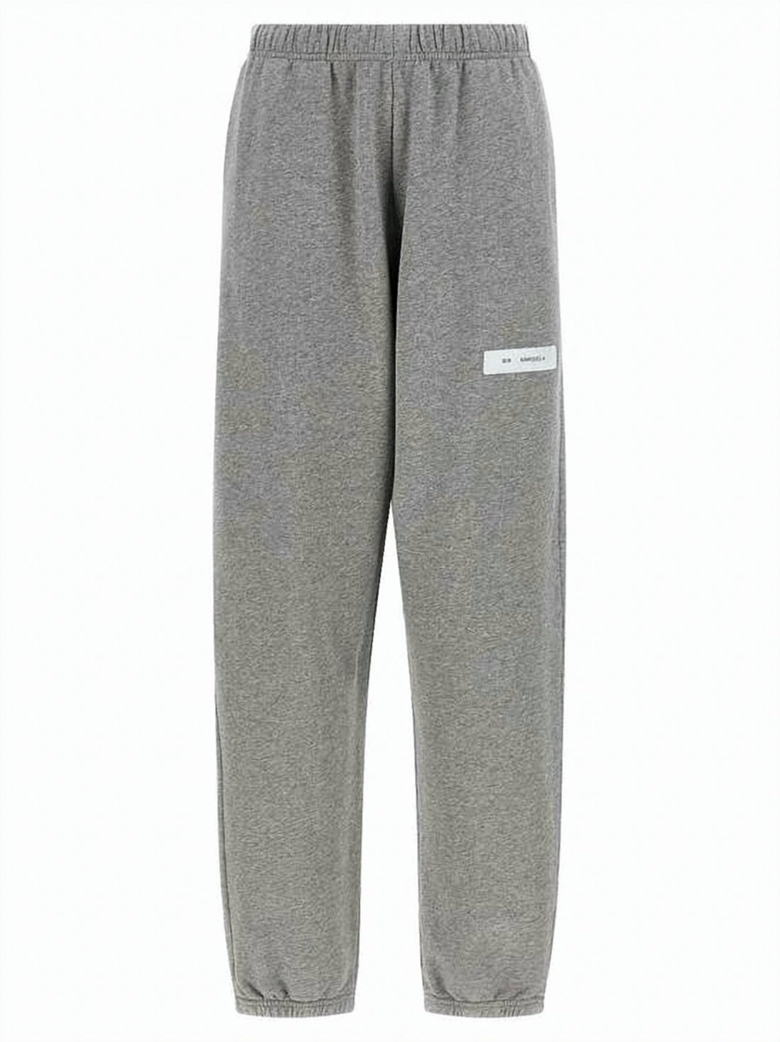 Heathered Grey Track Pants with Elastic Waistband