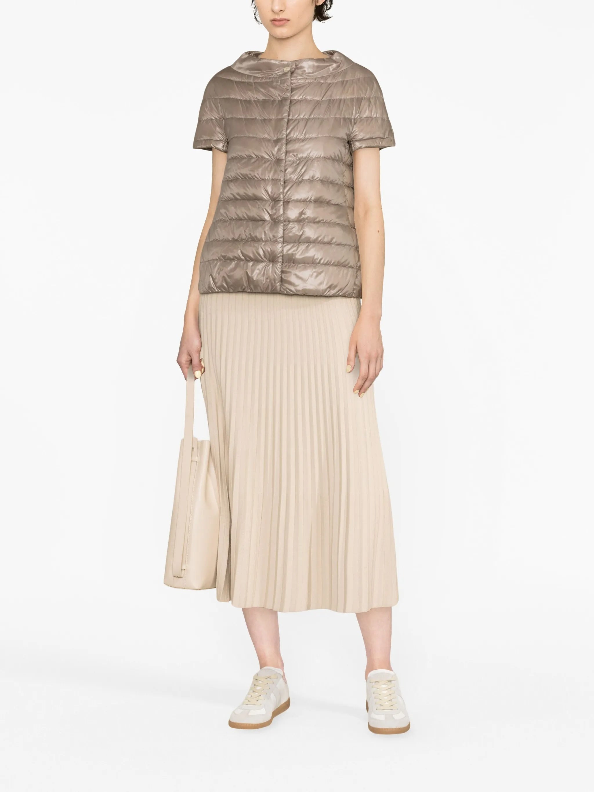 Neutral Piumino Lightweight Boxy Polyamide Jacket