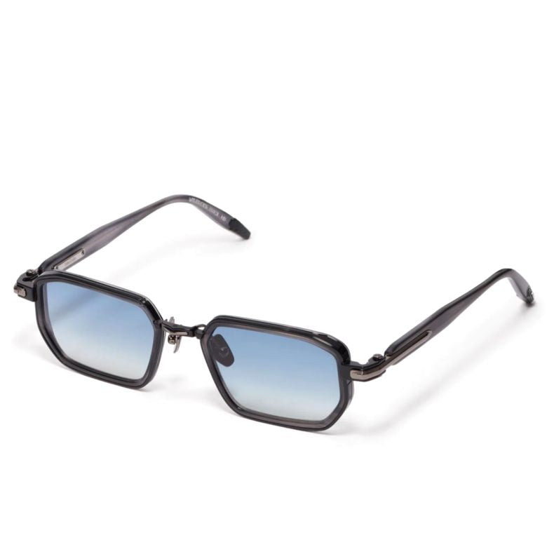 Miles Geometric Frame Sunglasses with Gradient Blue Lenses