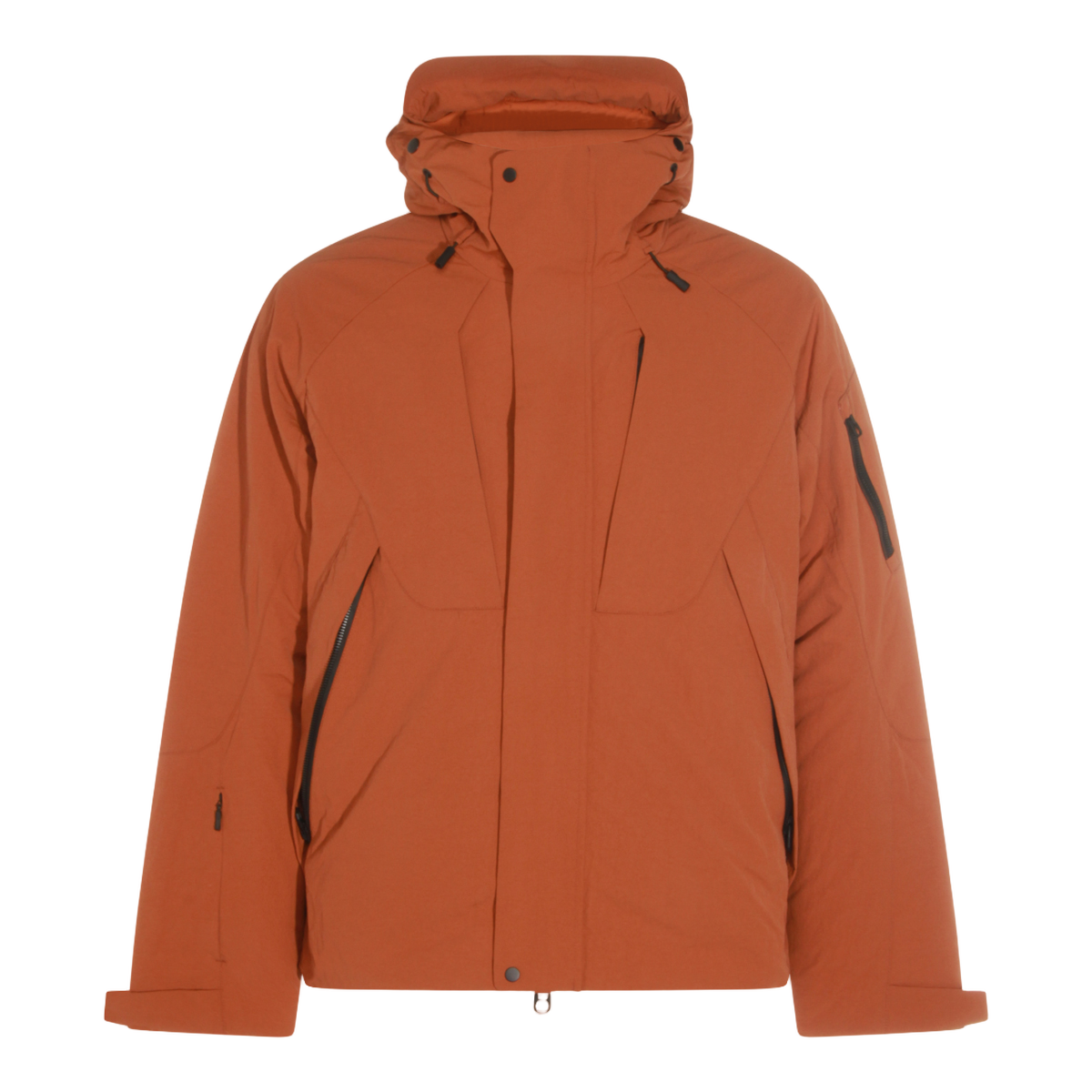Burnt Orange Jacket with Adjustable Hood