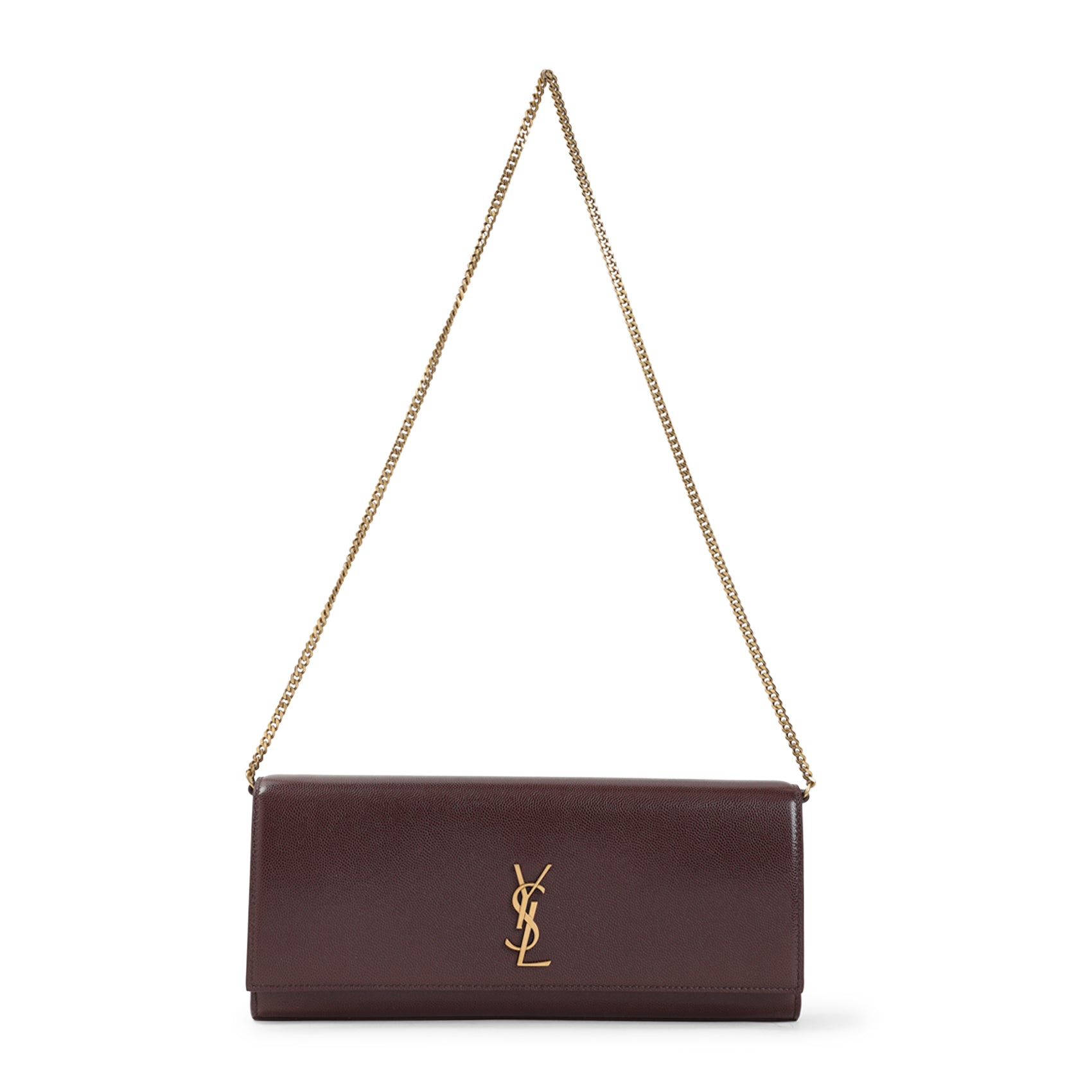 Burgundy Calf Leather Shoulder Bag