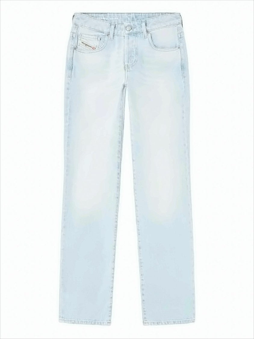 Light Wash Denim Trousers