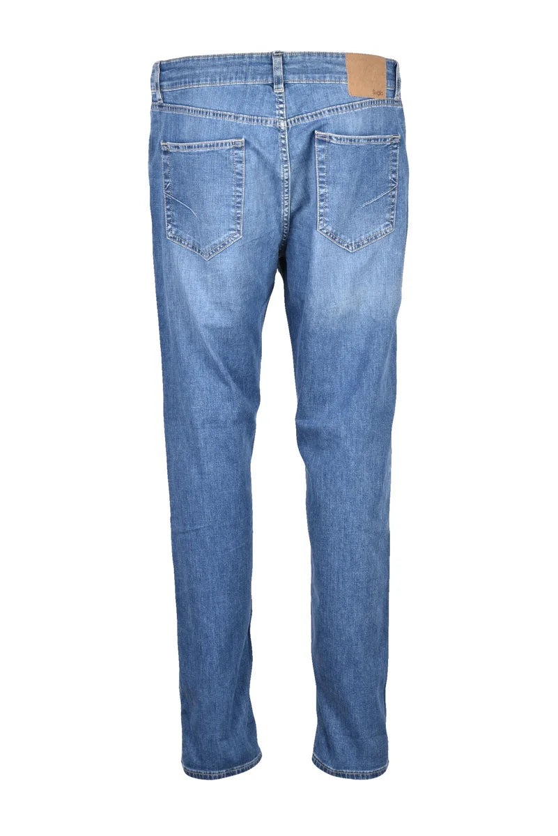 Light Blue Cotton Lyocell Elastane Jeans
