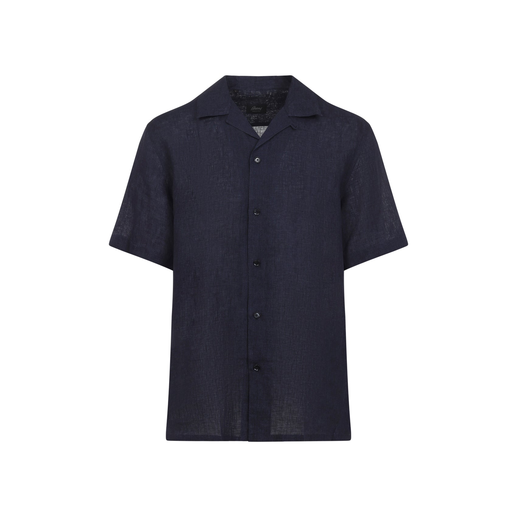 Tailored Short-Sleeved Linen Shirt