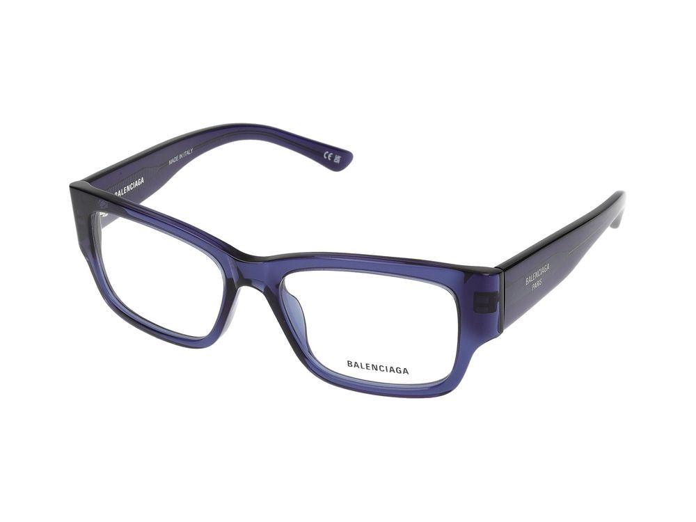 Okulary Balenciaga BB0371O 003 niebieskie, niebieskie przezroczyste 53/17/145