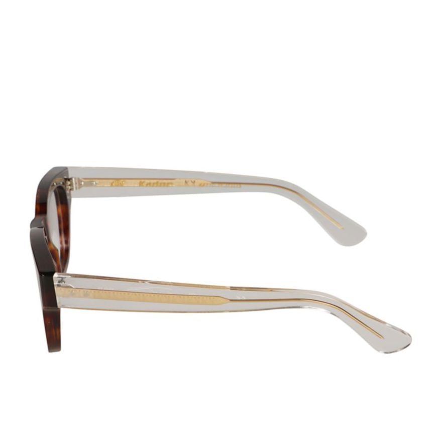 Timeless/N 1962 Rectangular Tortoiseshell Frame Sunglasses with Gold Accents