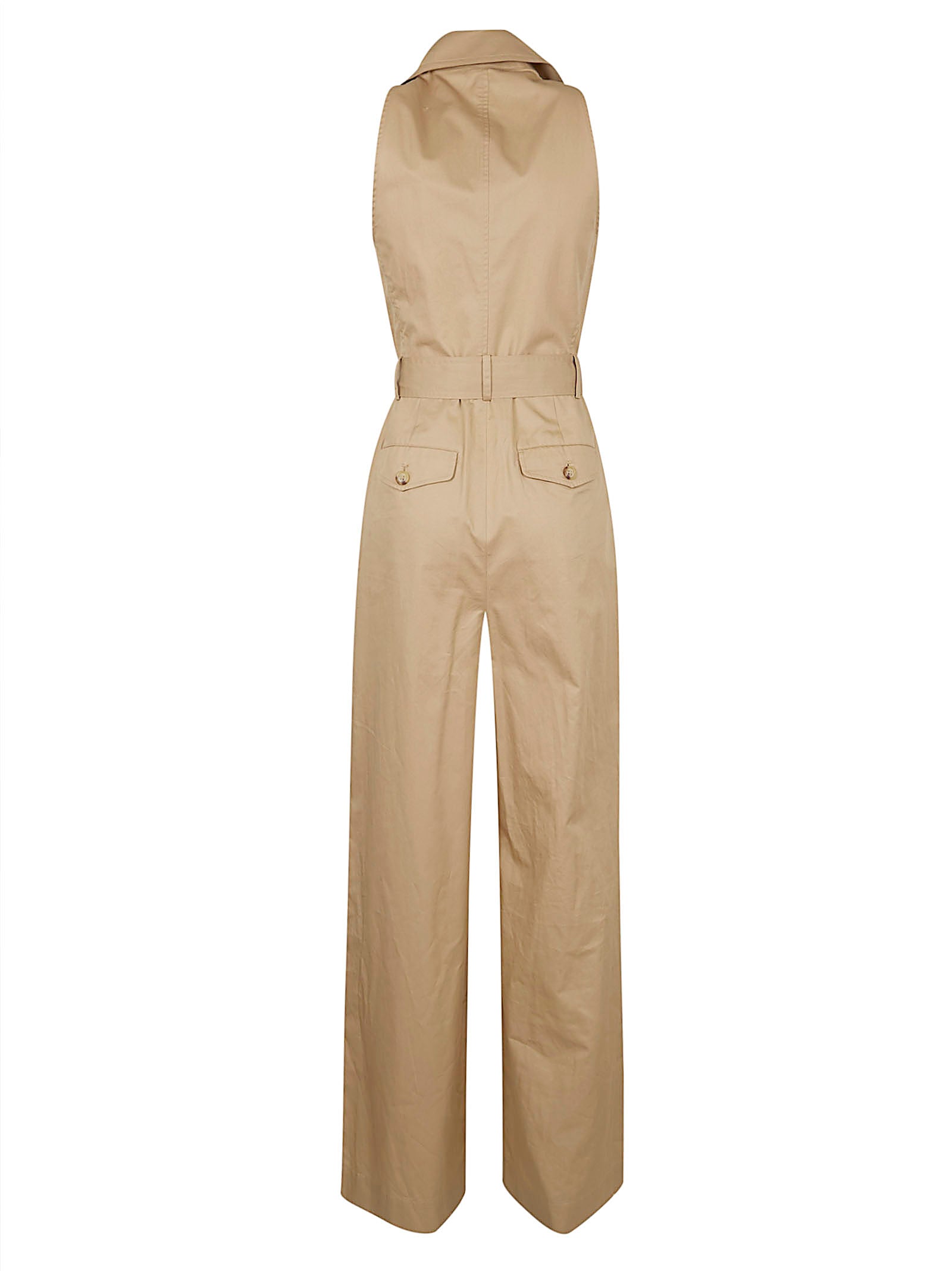 Double-Breasted Sleeveless Jumpsuit